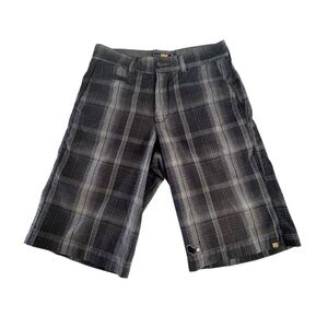 Lost Y2K Plaid Cargo Shorts